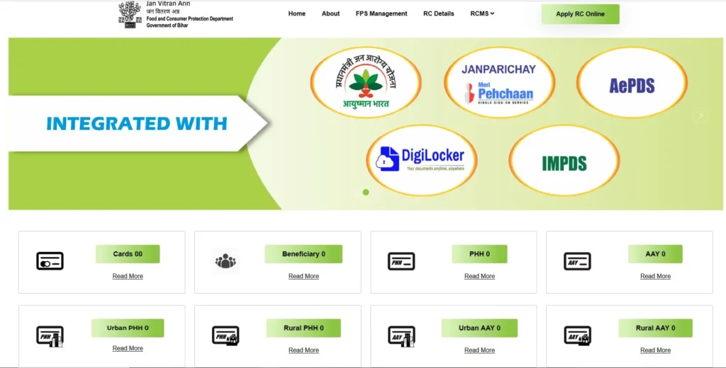 Bihar Ration Card Online Apply