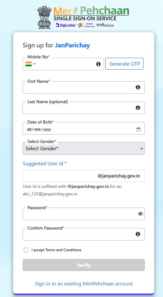 bihar ration card online apply Janparichay
