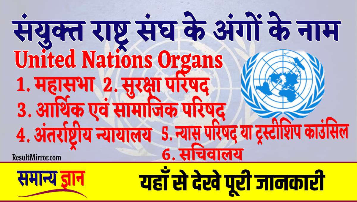 Sanyukt Rashtra Sangh Ke Ang