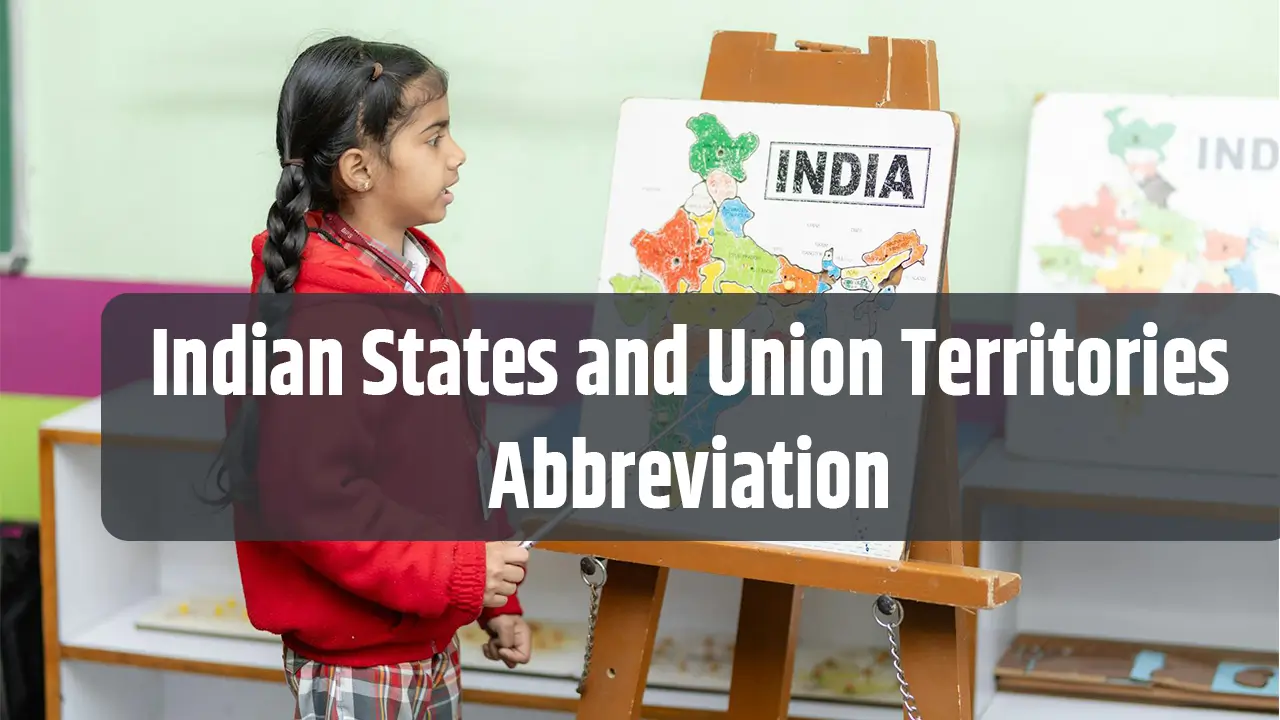 Indian States and Union Territories Abbreviation