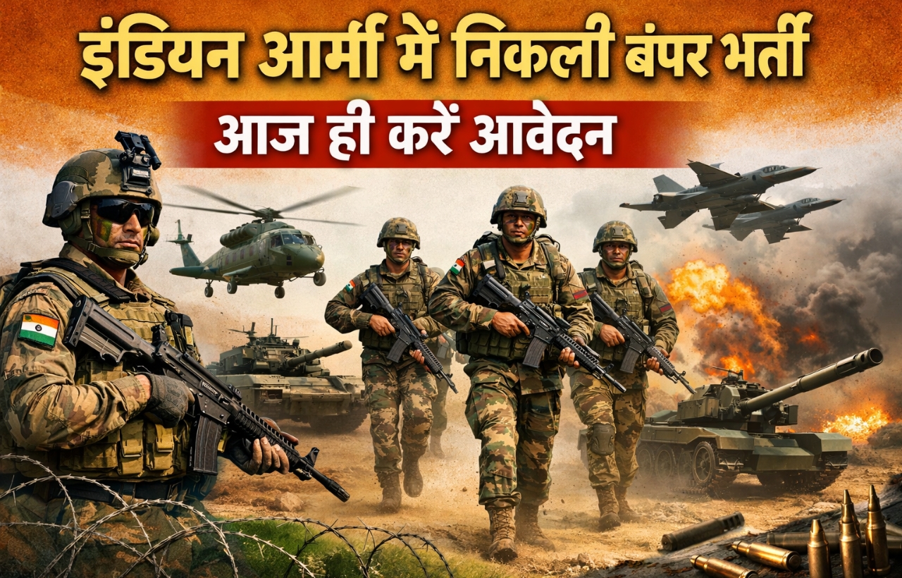 इंडियन आर्मी में निकली बंपर भर्ती आज ही करें आवेदन