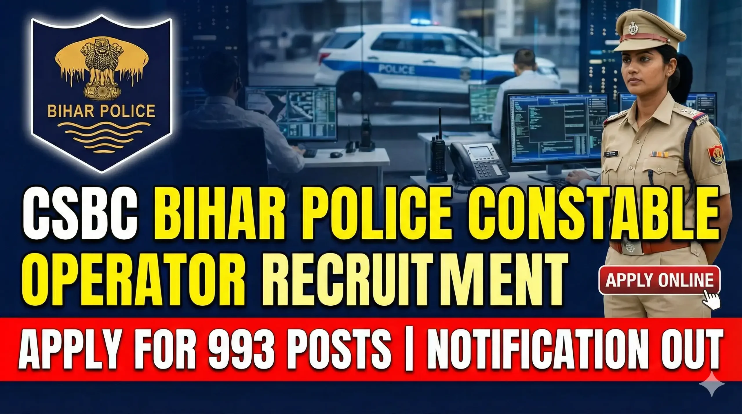 CSBC Bihar Police Constable Operator Recruitment
