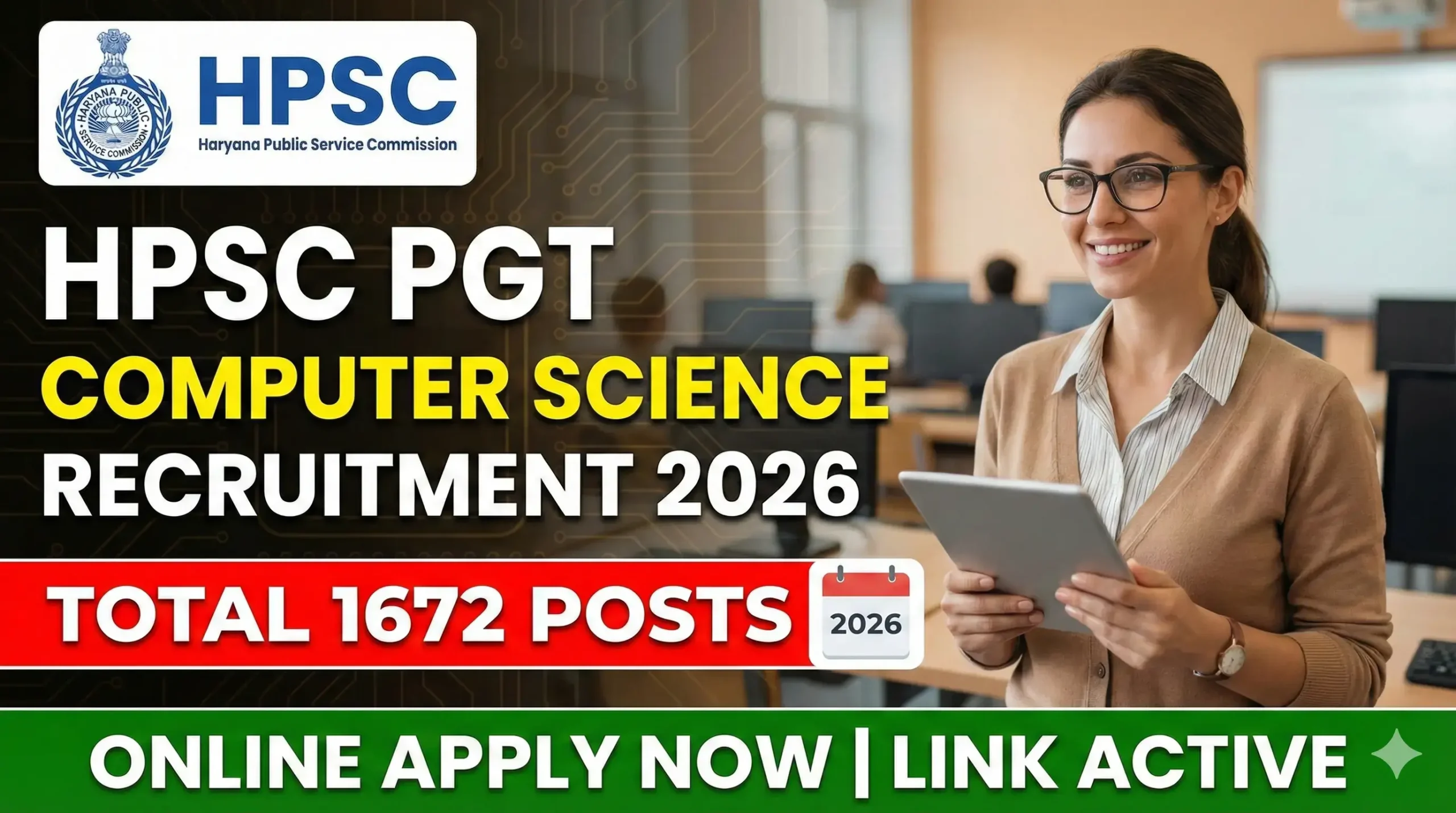 HPSC PGT Computer Science Recruitment